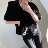 ふわふわフェイクファーブルゾン ショートブルゾン ファーコート | COCOMOMO | 詳細画像11