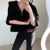 ふわふわフェイクファーブルゾン ショートブルゾン ファーコート | COCOMOMO | 詳細画像13