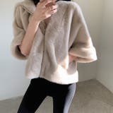 ふわふわフェイクファーブルゾン ショートブルゾン ファーコート | COCOMOMO | 詳細画像4