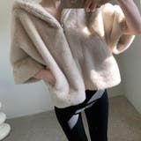 ふわふわフェイクファーブルゾン ショートブルゾン ファーコート | COCOMOMO | 詳細画像7