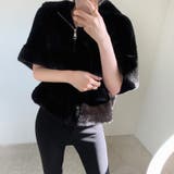 ふわふわフェイクファーブルゾン ショートブルゾン ファーコート | COCOMOMO | 詳細画像9