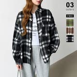 ブラック | チェックシャツ ネルシャツ オーバーサイズ | COCOMOMO