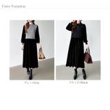 ベロアワンピース ドッキングワンピース オフィスカジュアル | COCOMOMO | 詳細画像22 