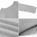 トレンドも兼ね備えたキレカジニット 袖ボタンニット リブニット | COCOMOMO | 詳細画像46