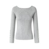 トレンドも兼ね備えたキレカジニット 袖ボタンニット リブニット | COCOMOMO | 詳細画像49