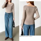 トレンドも兼ね備えたキレカジニット 袖ボタンニット リブニット | COCOMOMO | 詳細画像8