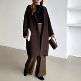 大人きれいめコート ウールコート ロングコート | COCOMOMO | 詳細画像13 