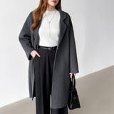 大人きれいめコート ウールコート ロングコート | COCOMOMO | 詳細画像46 