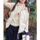 チラ見えレースで上品に。レースニット レイヤード風 ニット | COCOMOMO | 詳細画像11