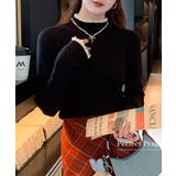 チラ見えレースで上品に。レースニット レイヤード風 ニット | COCOMOMO | 詳細画像19