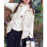 チラ見えレースで上品に。レースニット レイヤード風 ニット | COCOMOMO | 詳細画像3