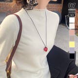 アイボリー | チラ見えレースで上品に。レースニット レイヤード風 ニット | COCOMOMO