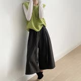 ガウチョパンツ ワイドパンツ ワイドクロップドパンツ | COCOMOMO | 詳細画像13 