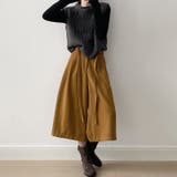 ガウチョパンツ ワイドパンツ ワイドクロップドパンツ | COCOMOMO | 詳細画像6 