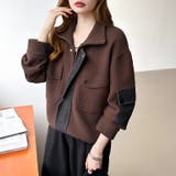 デニム切り替えブルゾン デニムドッキング ブルゾン | COCOMOMO | 詳細画像10