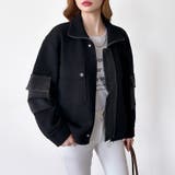 デニム切り替えブルゾン デニムドッキング ブルゾン | COCOMOMO | 詳細画像14