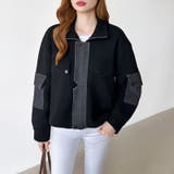 デニム切り替えブルゾン デニムドッキング ブルゾン | COCOMOMO | 詳細画像15