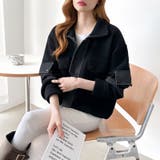 デニム切り替えブルゾン デニムドッキング ブルゾン | COCOMOMO | 詳細画像19