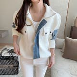 デニム切り替えブルゾン デニムドッキング ブルゾン | COCOMOMO | 詳細画像20