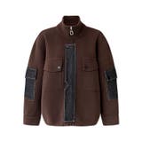 デニム切り替えブルゾン デニムドッキング ブルゾン | COCOMOMO | 詳細画像30