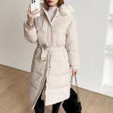 ファー付き中綿ロングコート ロングコート 中綿コート | COCOMOMO | 詳細画像28 