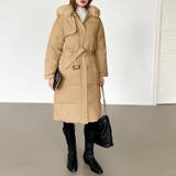 ファー付き中綿ロングコート ロングコート 中綿コート | COCOMOMO | 詳細画像31 