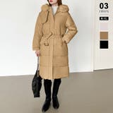 ブラウン | ファー付き中綿ロングコート ロングコート 中綿コート | COCOMOMO