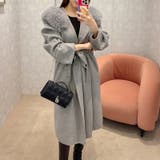 ファー付きコート ロングコート ファーコート | COCOMOMO | 詳細画像3 