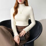 あったか裏シャギー 裏起毛 ハイネックニット | COCOMOMO | 詳細画像35