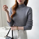 あったか裏シャギー 裏起毛 ハイネックニット | COCOMOMO | 詳細画像49