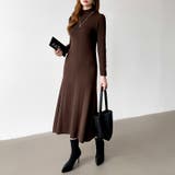 きれいめカジュアルワンピース ニットワンピース フレアワンピース | COCOMOMO | 詳細画像2 