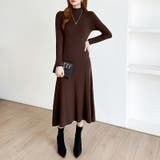 きれいめカジュアルワンピース ニットワンピース フレアワンピース | COCOMOMO | 詳細画像9 