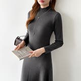 きれいめカジュアルワンピース ニットワンピース フレアワンピース | COCOMOMO | 詳細画像26 