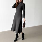 きれいめカジュアルワンピース ニットワンピース フレアワンピース | COCOMOMO | 詳細画像29 