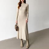 きれいめカジュアルワンピース ニットワンピース フレアワンピース | COCOMOMO | 詳細画像13 