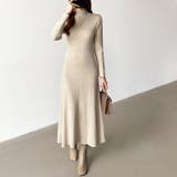 きれいめカジュアルワンピース ニットワンピース フレアワンピース | COCOMOMO | 詳細画像15 