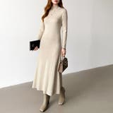 きれいめカジュアルワンピース ニットワンピース フレアワンピース | COCOMOMO | 詳細画像16 