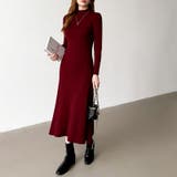 きれいめカジュアルワンピース ニットワンピース フレアワンピース | COCOMOMO | 詳細画像33 