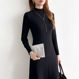 きれいめカジュアルワンピース ニットワンピース フレアワンピース | COCOMOMO | 詳細画像45 