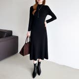 きれいめカジュアルワンピース ニットワンピース フレアワンピース | COCOMOMO | 詳細画像50 