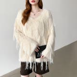 ふわふわフリンジシャギーニット シャギーニット フェザーニット | COCOMOMO | 詳細画像13 