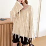 ふわふわフリンジシャギーニット シャギーニット フェザーニット | COCOMOMO | 詳細画像19 