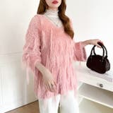 ふわふわフリンジシャギーニット シャギーニット フェザーニット | COCOMOMO | 詳細画像25 