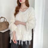 ふわふわフリンジシャギーニット シャギーニット フェザーニット | COCOMOMO | 詳細画像39 