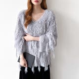 ふわふわフリンジシャギーニット シャギーニット フェザーニット | COCOMOMO | 詳細画像5 