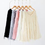 ふわふわフリンジシャギーニット シャギーニット フェザーニット | COCOMOMO | 詳細画像50 