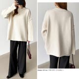袖切り替えドロップショルダーニット オーバーサイズ ニットセーター | COCOMOMO | 詳細画像20