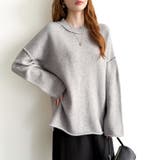 袖切り替えドロップショルダーニット オーバーサイズ ニットセーター | COCOMOMO | 詳細画像26