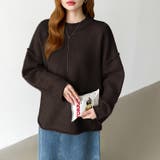 袖切り替えドロップショルダーニット オーバーサイズ ニットセーター | COCOMOMO | 詳細画像40