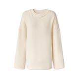 袖切り替えドロップショルダーニット オーバーサイズ ニットセーター | COCOMOMO | 詳細画像58